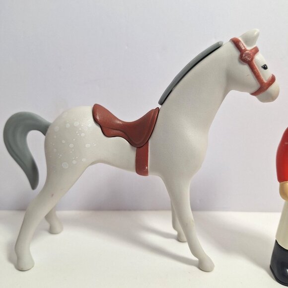 Little Tikes Horse 2 Riders Boy Figure Jockey Gray Dapple Pony Vintage Lot - Picture 4 of 13